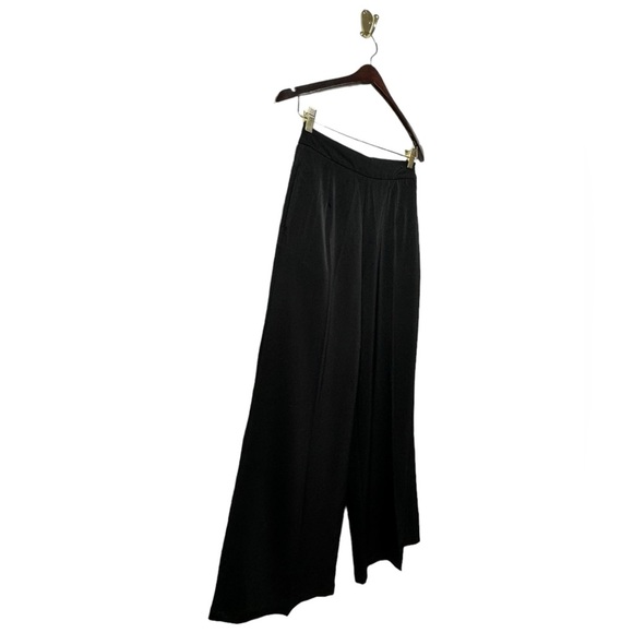 **sale**COMMENSE Oversized Satin Wide Leg Dress Pants Black XS - Picture 7 of 10